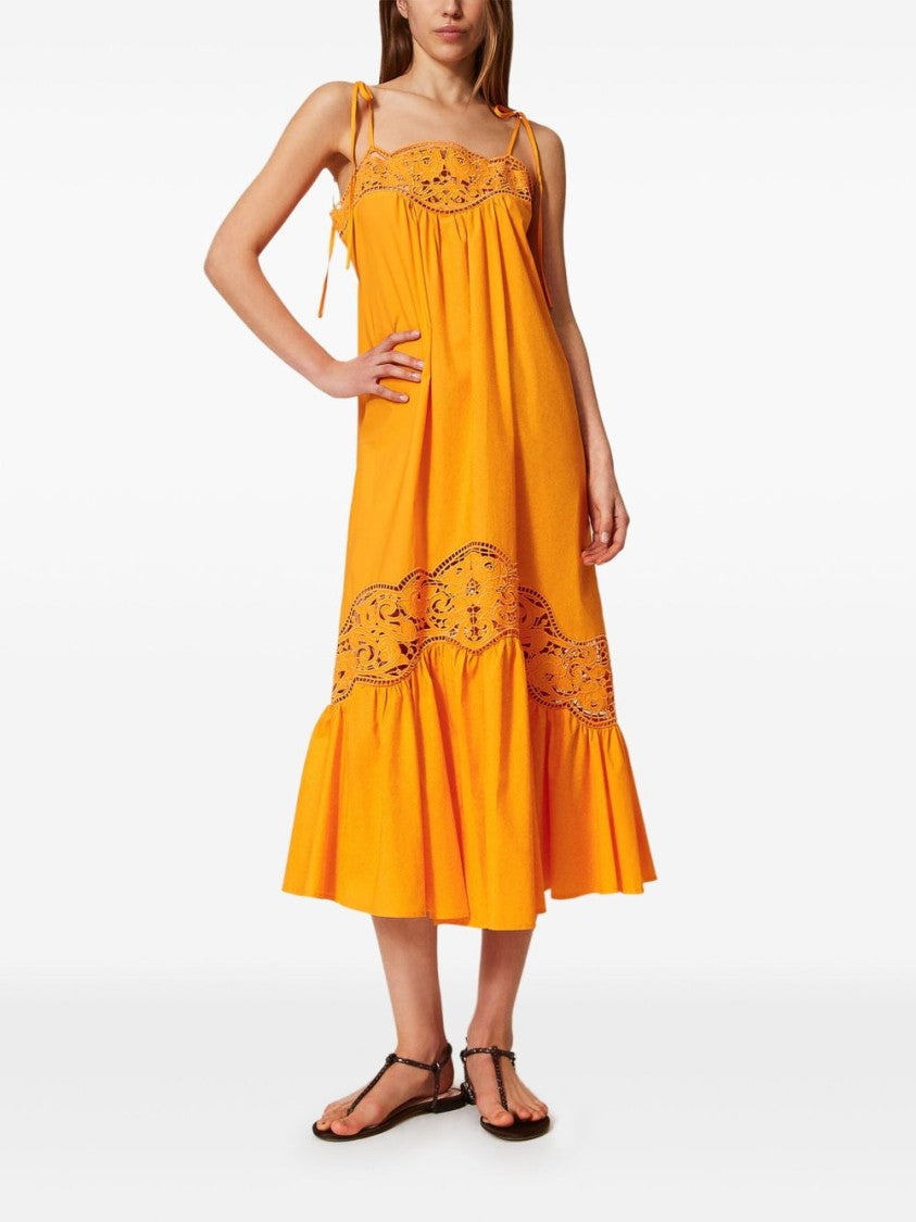 Twin-Set Maxi Dress With Thin Shoulder Straps
