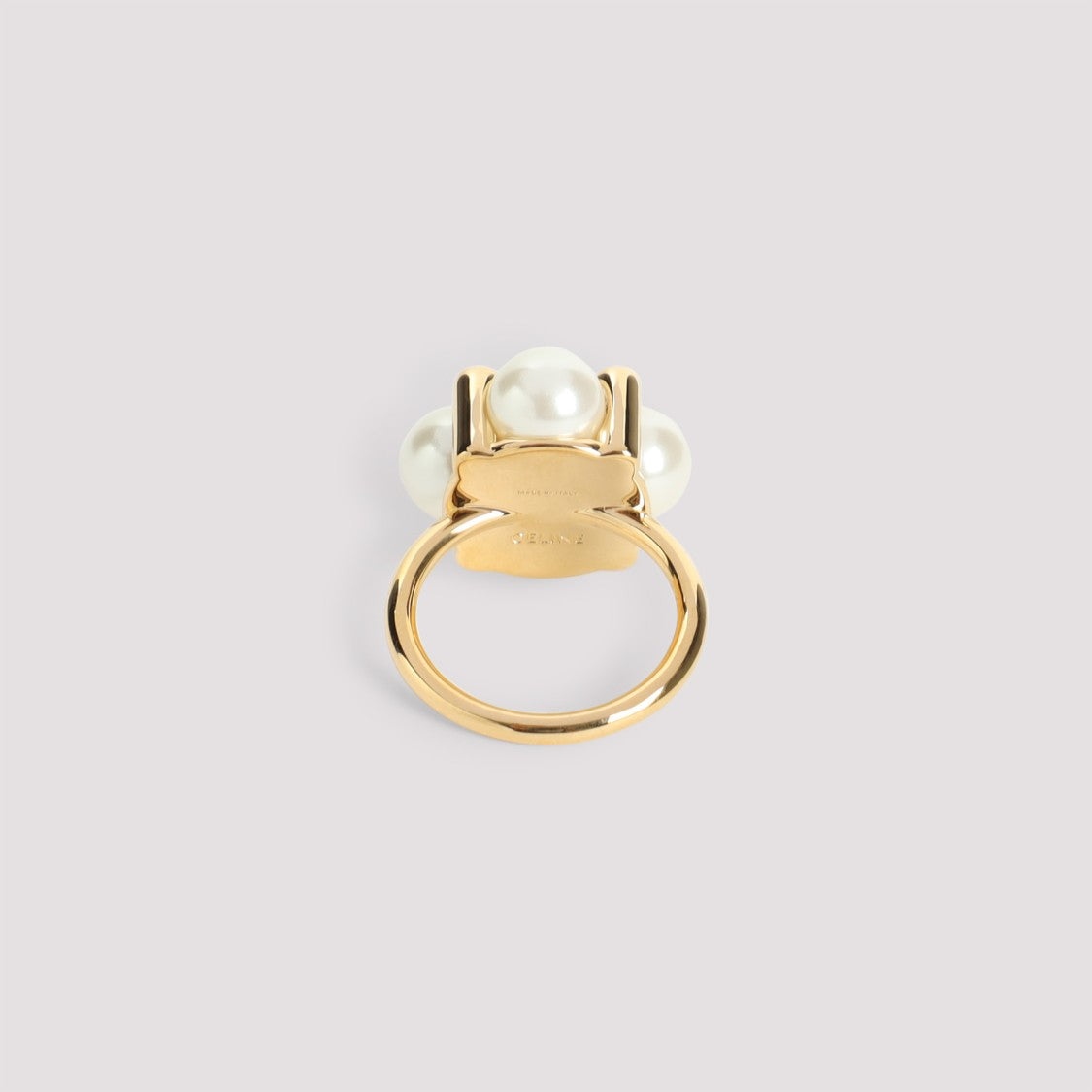 Celine Gold Brass Ring