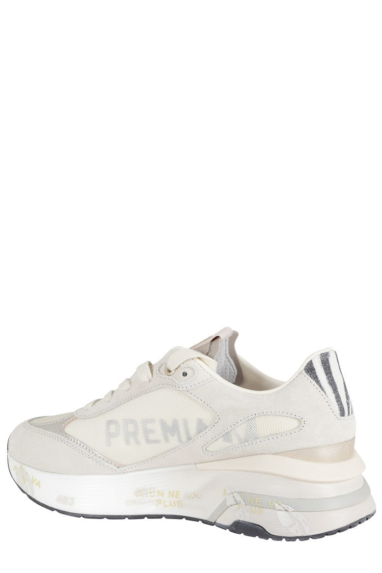Premiata Cream Moerund 8080 Side-Logo Polyester Sneakers