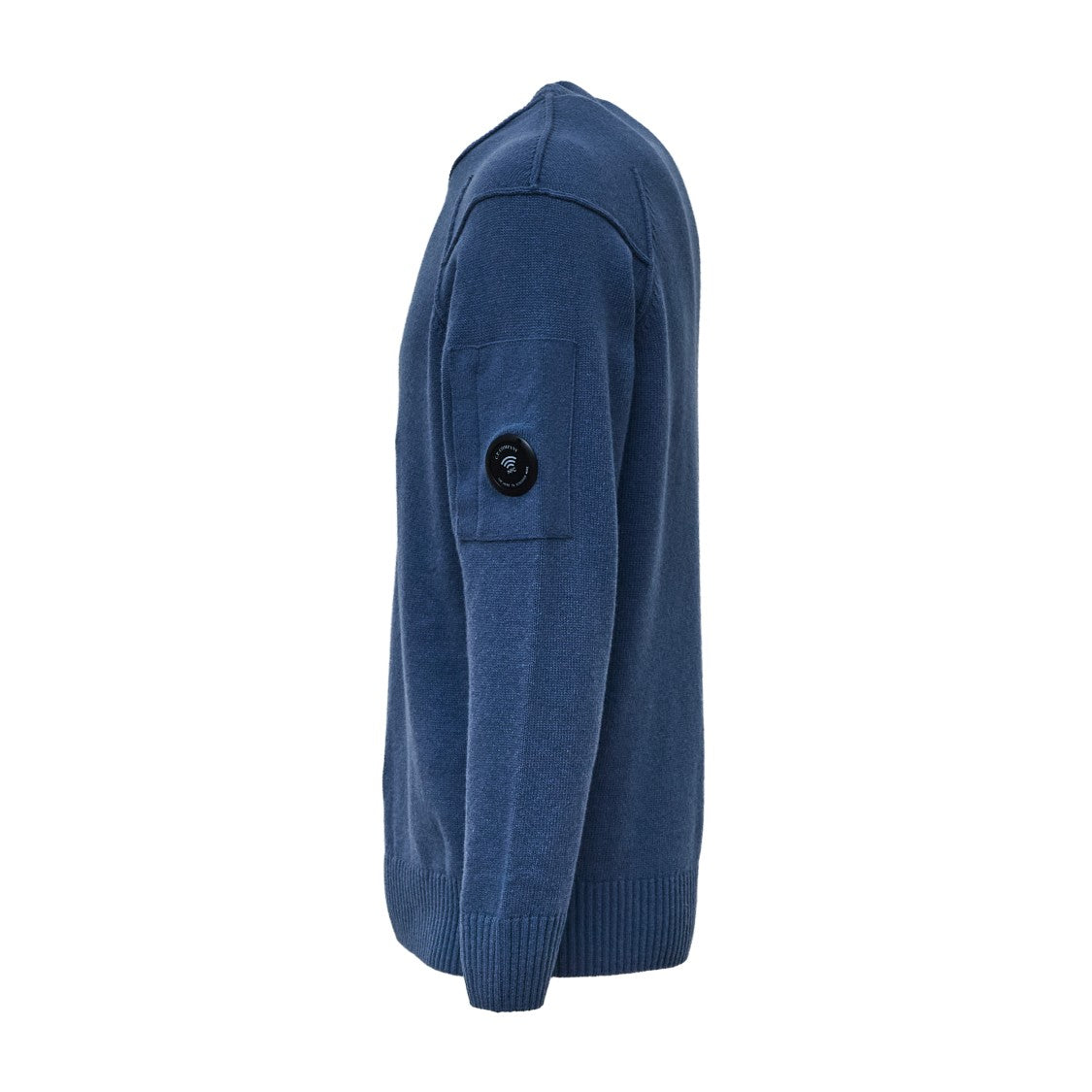 C.P. Company Fine-Gauge Lambswool Crewneck Sweater With Iconic Lens Detail