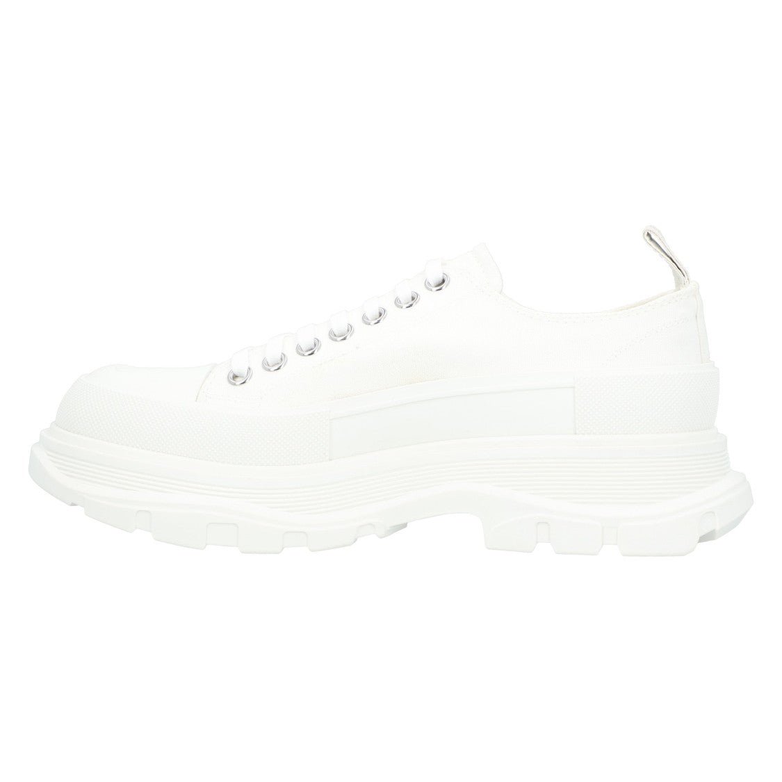 Alexander Mcqueen Tread Slick Lace Up In White