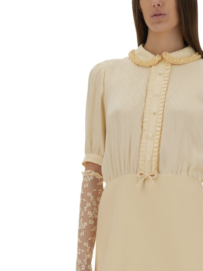 Valentino Crepe Couture Short Dress