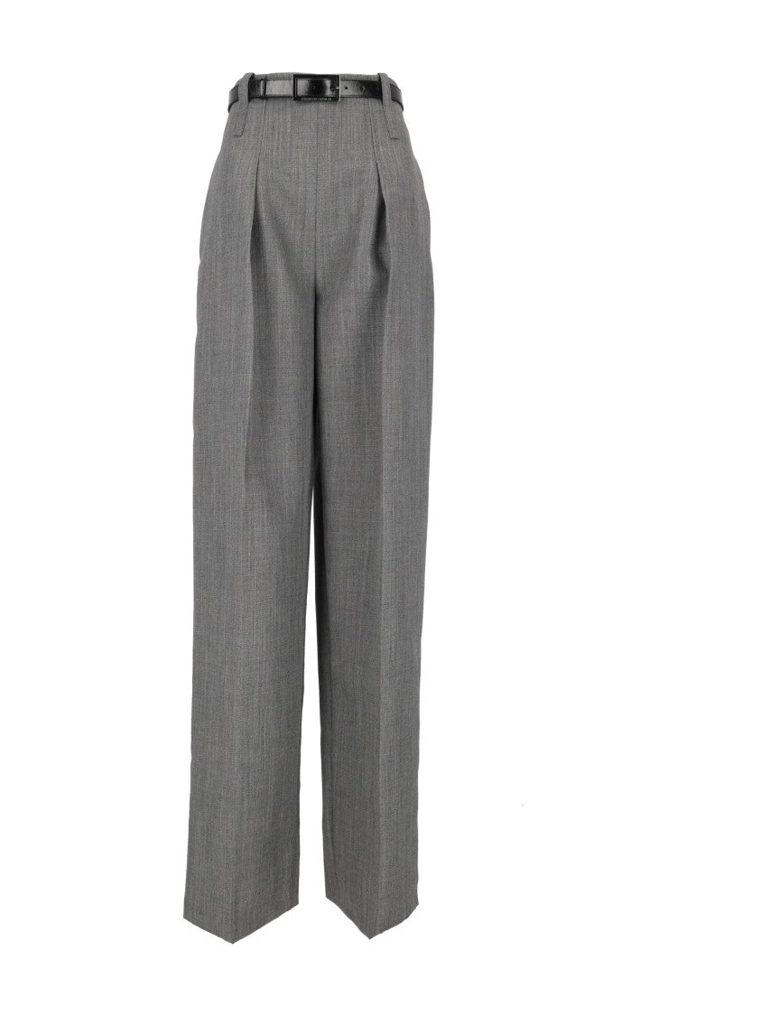 Elisabetta Franchi High-Waisted Pleated Tailored Formal Pants
