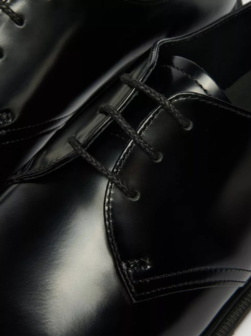 Dr. Martens Mayfare Polished Black Leather Derby Shoes