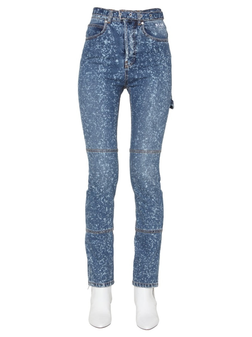 Msgm High-Waisted Skinny Fit Jeans