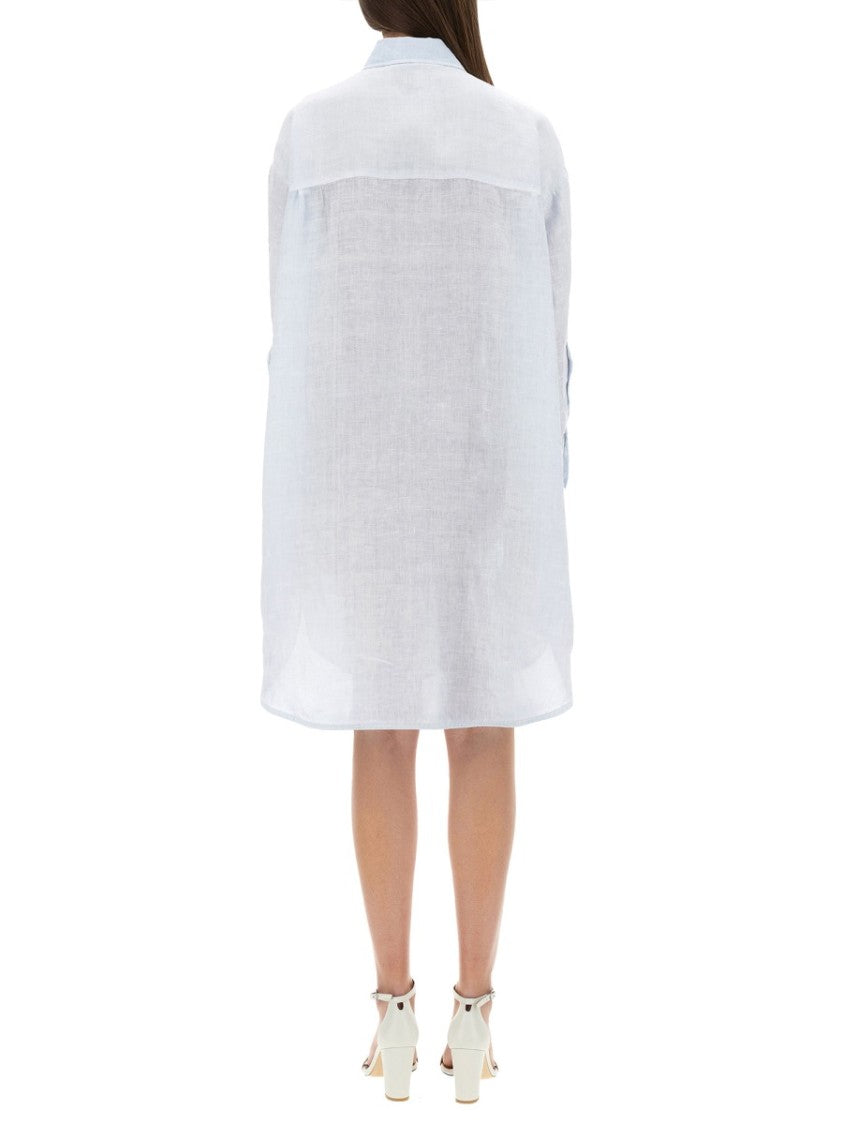 120% Lino Chemisier Dress
