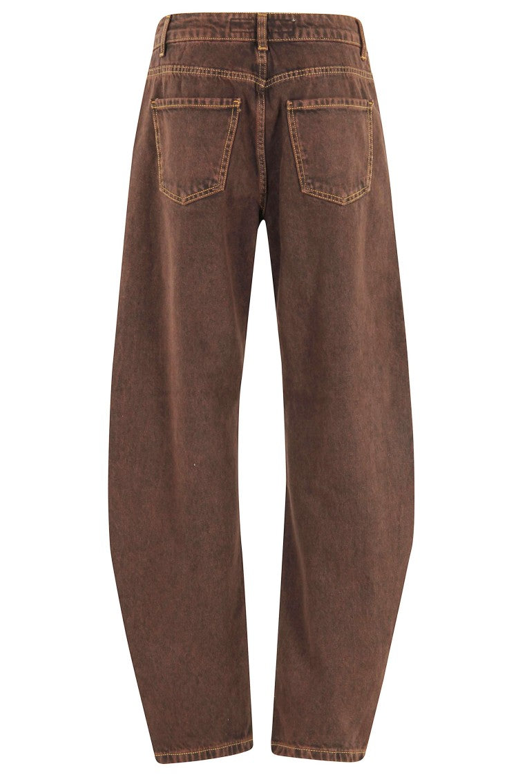 Federica Tosi Balloon Jeans With Contrast Stitching