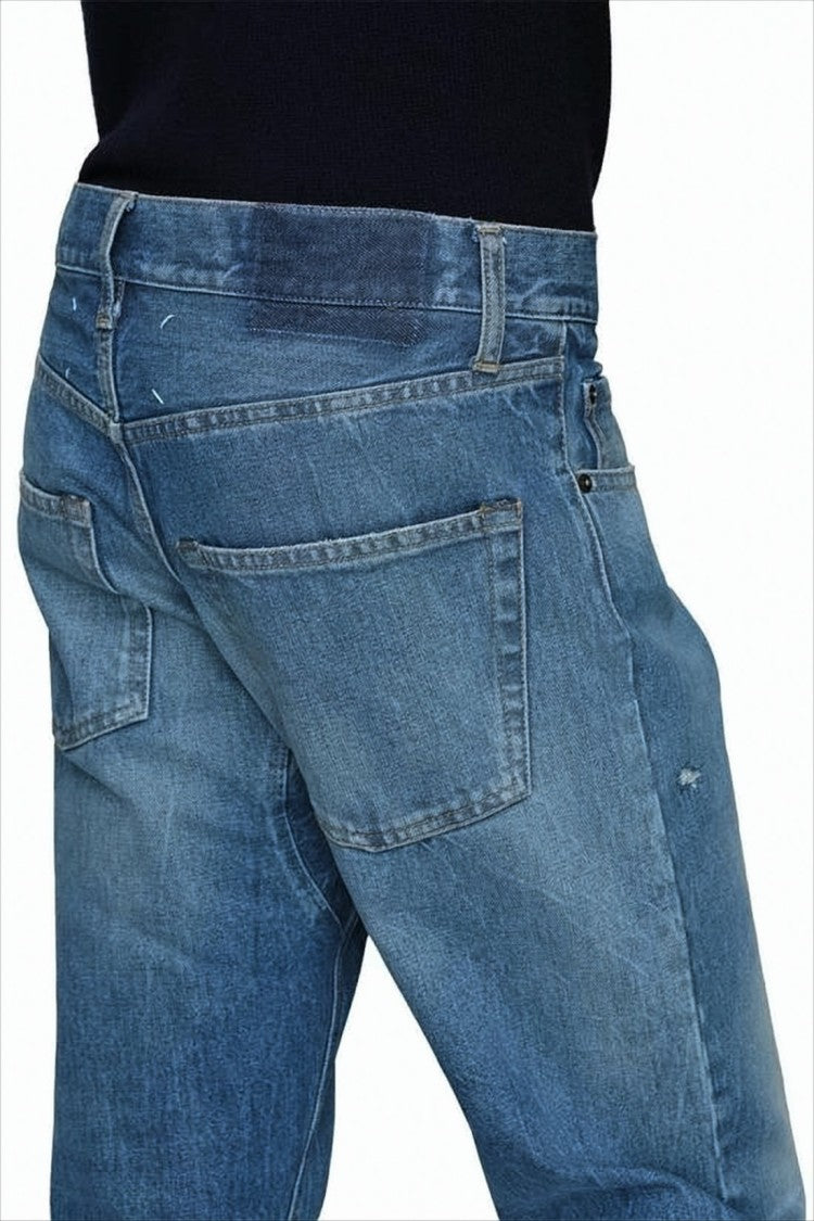 Maison Margiela Relaxed Fit Mid-Blue Denim Pants