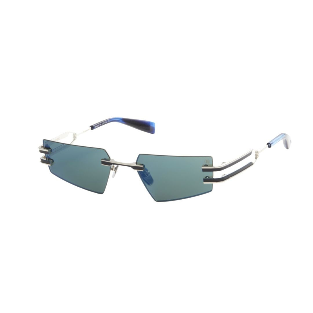 Balmain Fixe Rimless Geometric Titanium Sunglasses