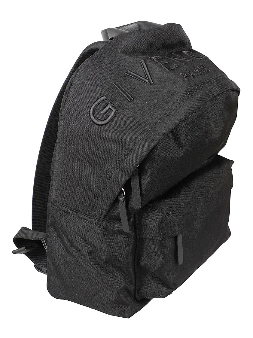 Givenchy Black Calf Leather Backpack With Padded Straps