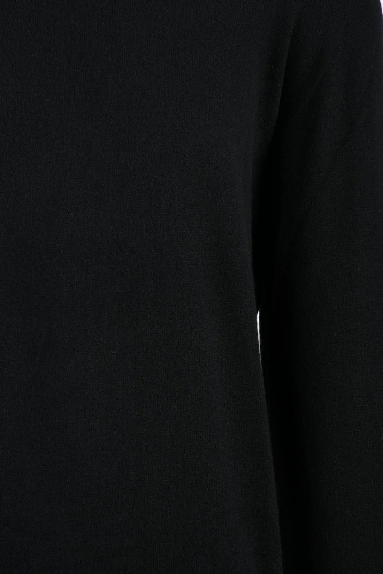 Hawico Fitted Black Cashmere Turtleneck Sweater