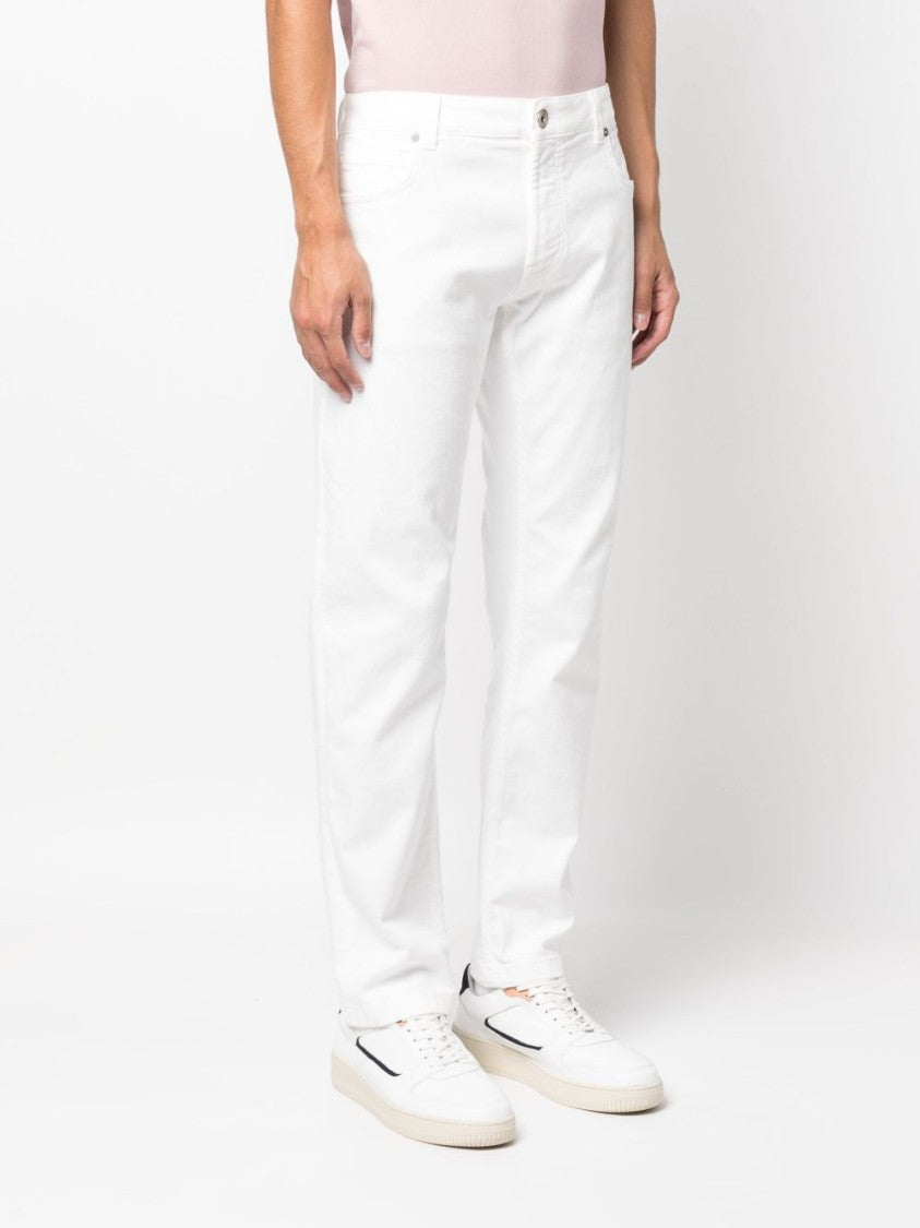 Eleventy Straight-Leg Denim Jeans With Design