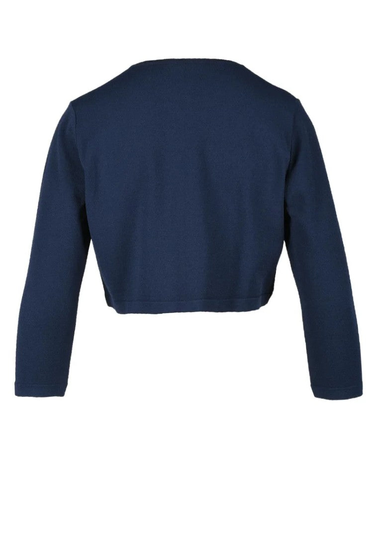 Charlott Cropped Cardigan With Round Neckline