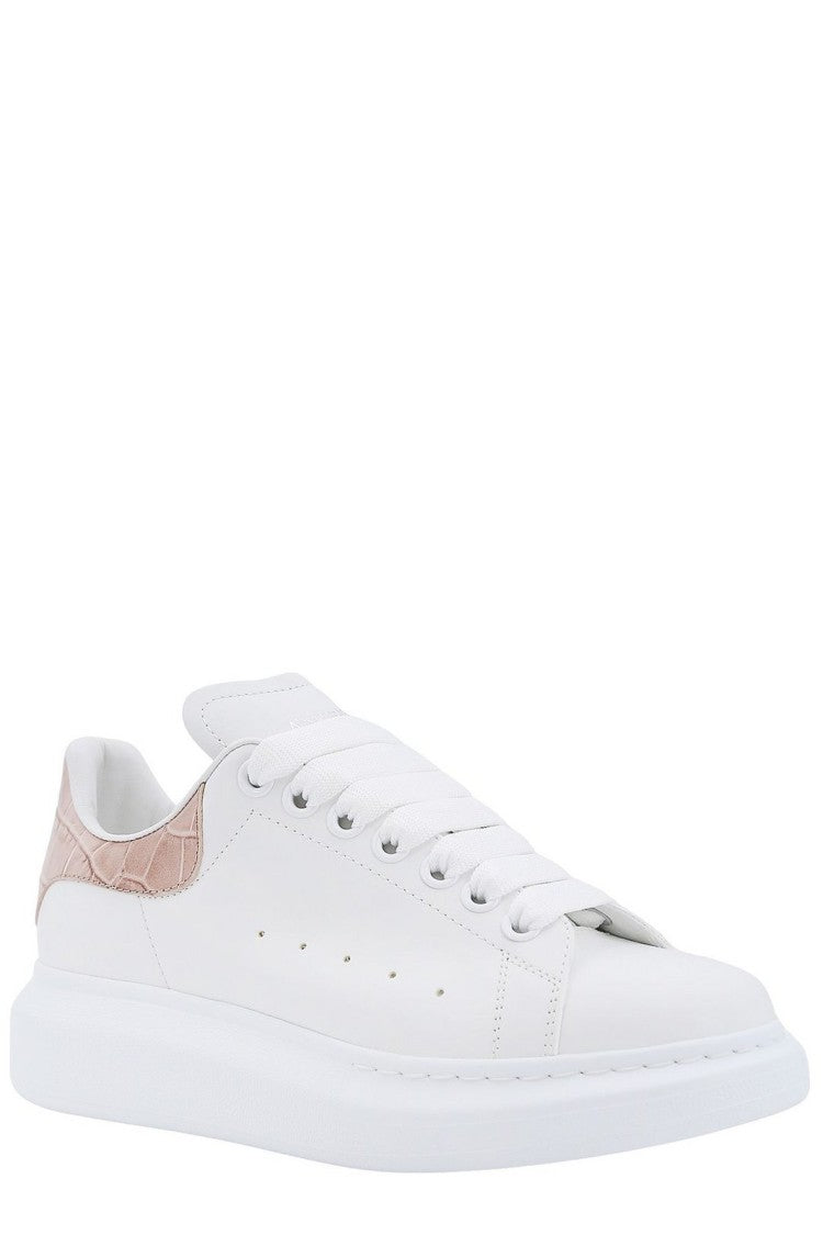 Alexander Mcqueen White Leather Sneakers