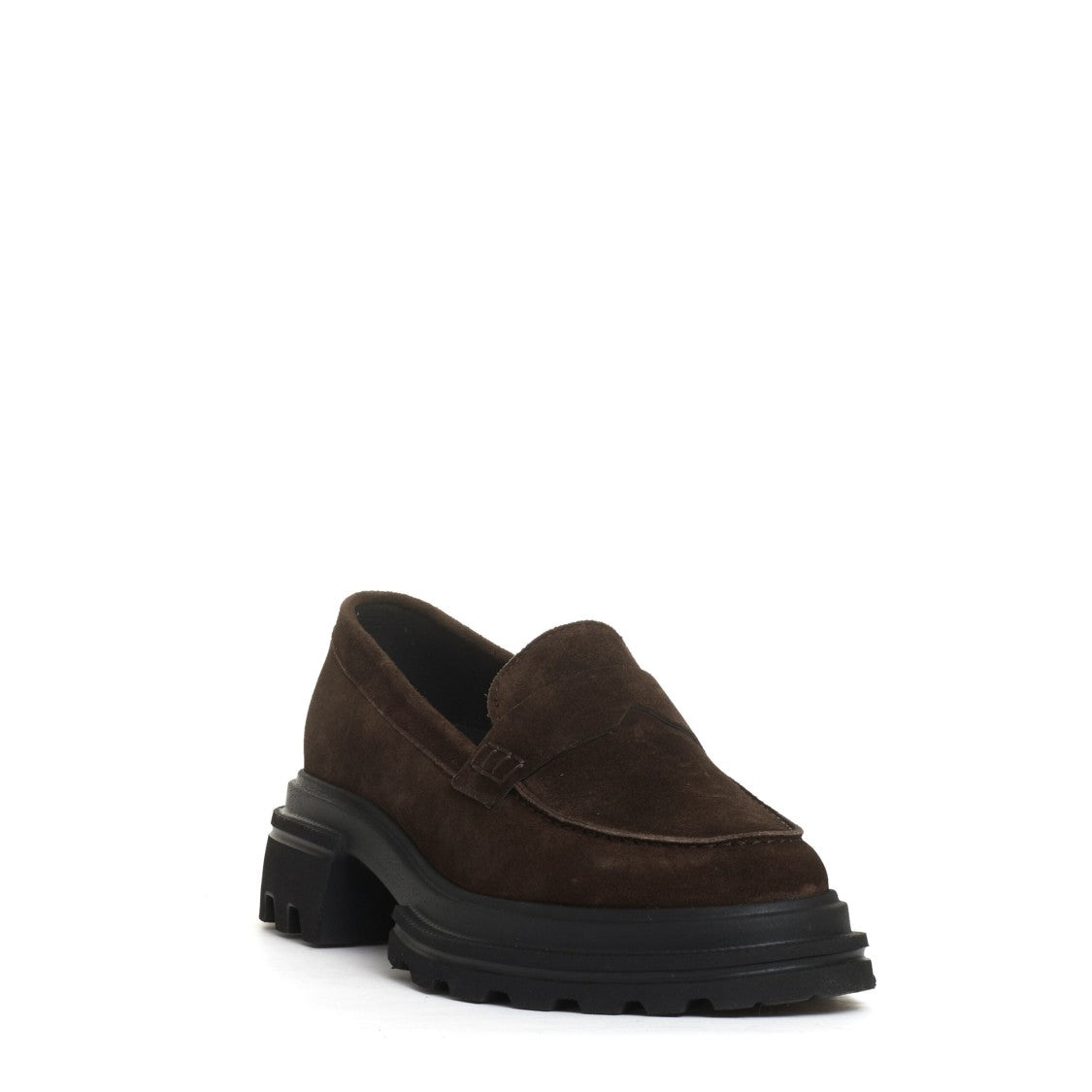 Hogan Brown Suede Moccasin