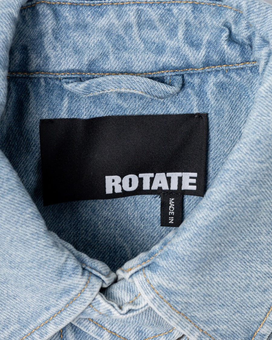 Rotate Laced Denim Jacket With Adjustable Waist