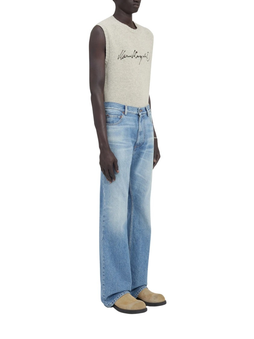 Mm6 By Maison Margiela Light Blue Classic Five-Pocket Jeans