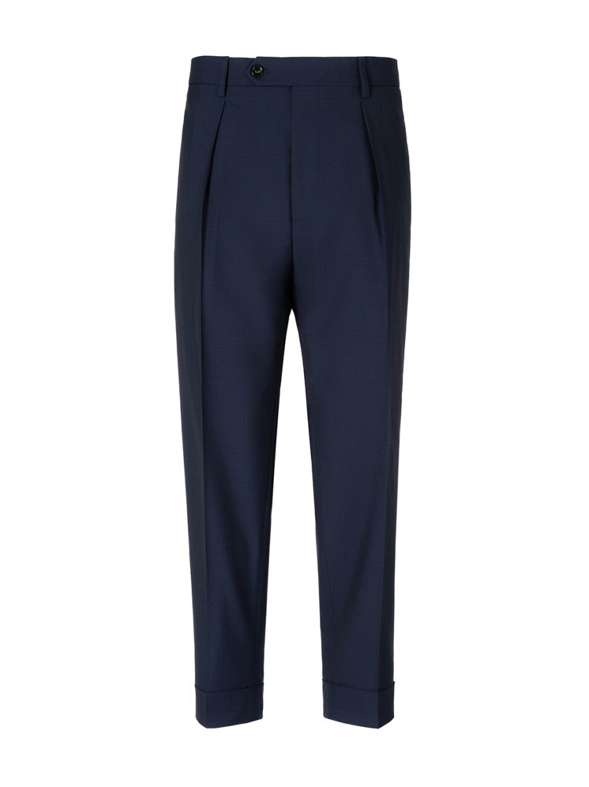 Berwich Tailored Oversized Pants With Classic Waistband