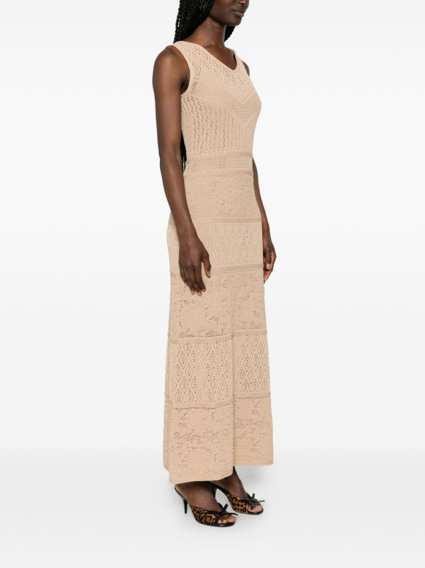 Blugirl Geometric Pattern Sleeveless Maxi Dress