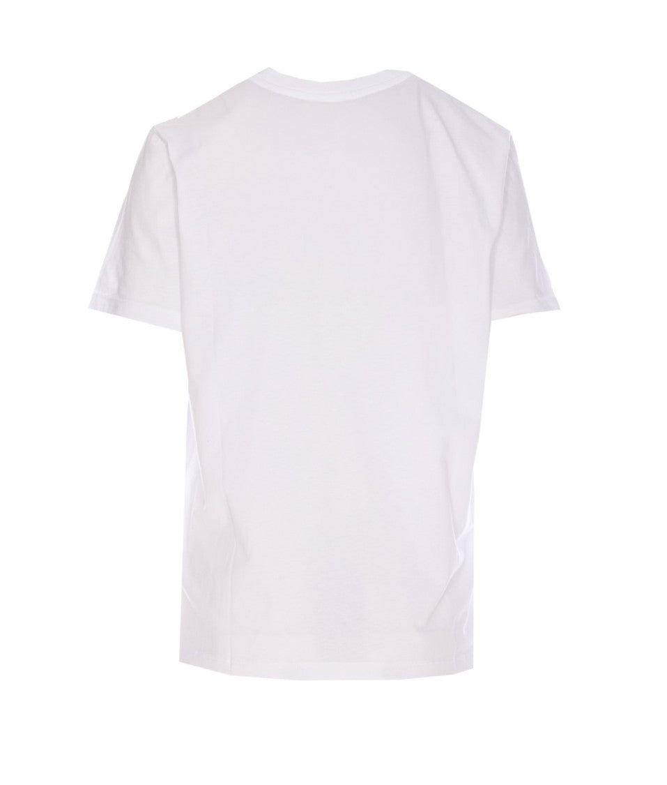 Ganni Basic Teddy T Shirt - Cotton - White