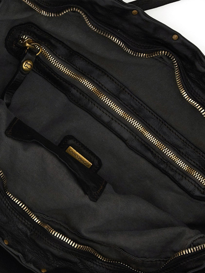 Campomaggi Clelia Large Rectangular Studded Tote Bag