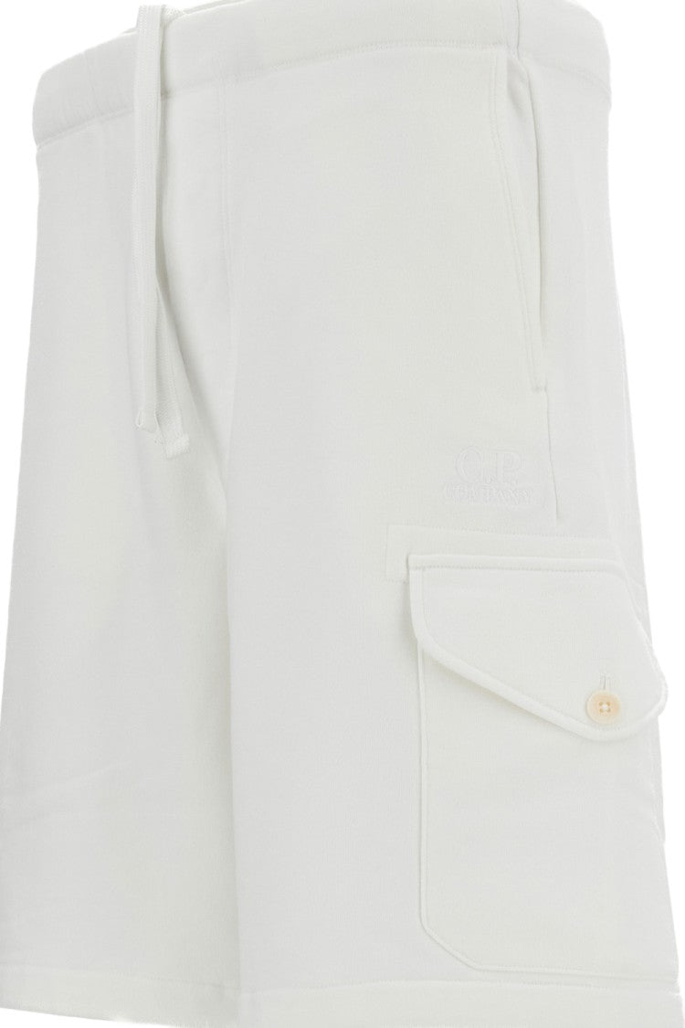 C.P. Company Diagonal Raised Fleece Cargo Sweatshorts