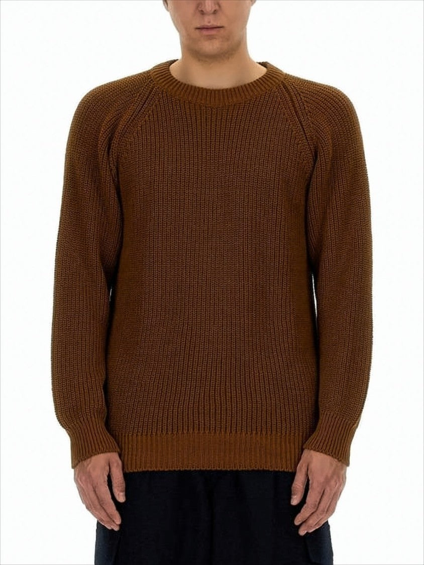 Howlin Chunky Knit Sweater With Ribbed Texture And Puffed Sleeves
