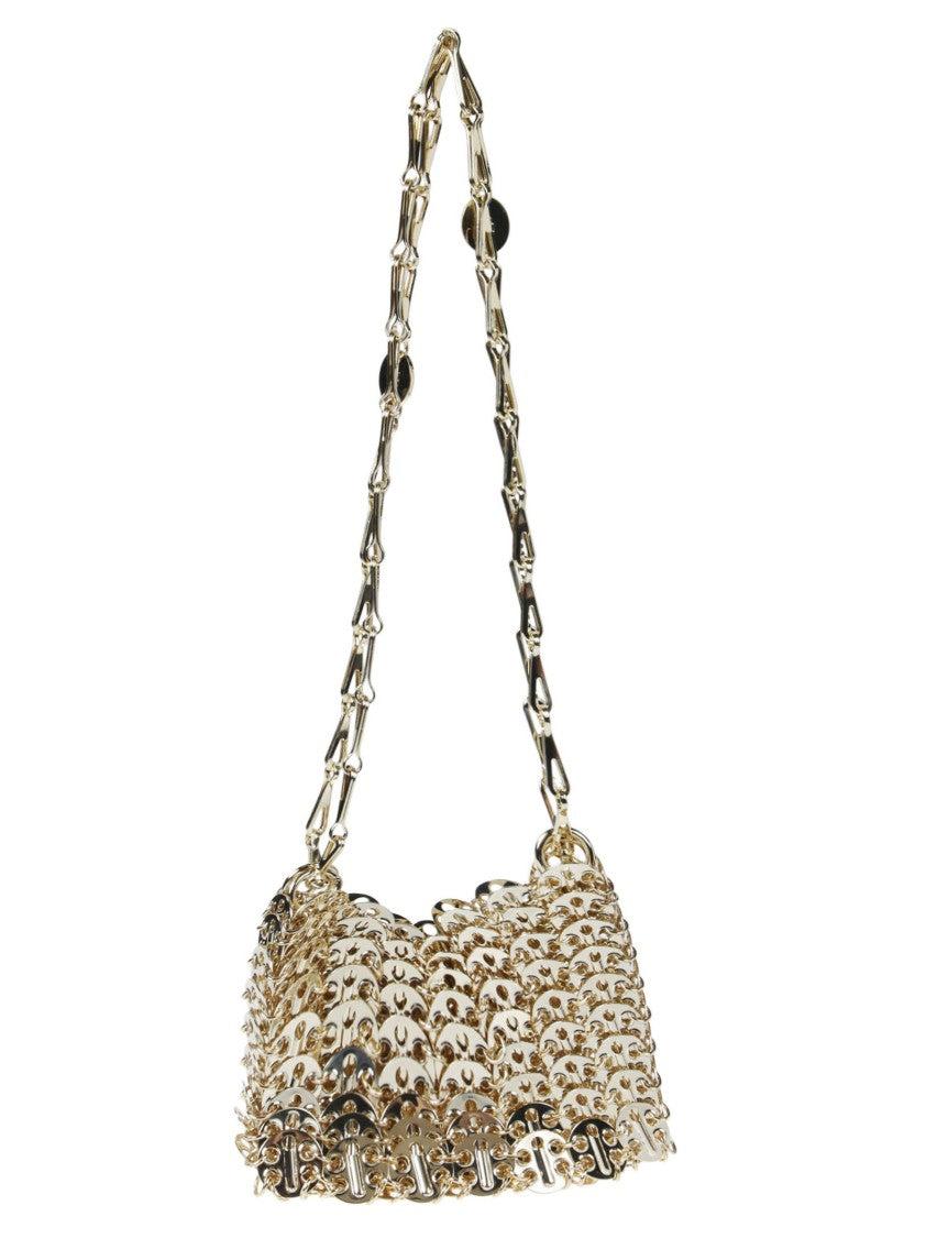 Rabanne 1969 Nano Brass Shoulder Bag