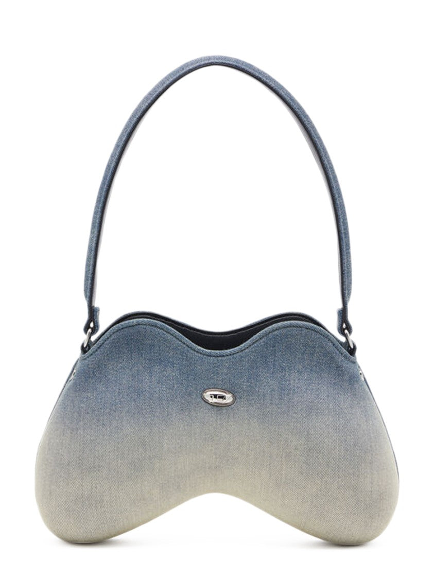Diesel Double-D Shaped Denim Shoulder Bag