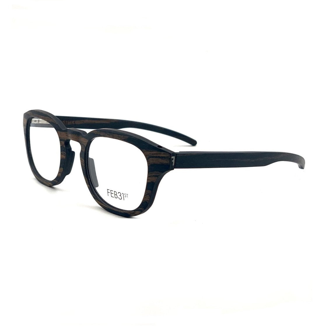 Feb31st Dark Wood Giano Wood Minimalist Glasses