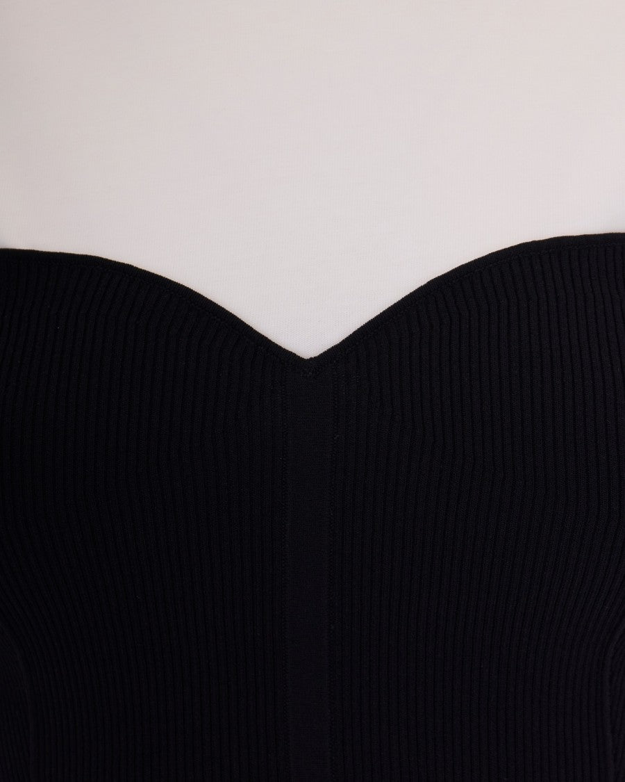 Patrizia Pepe Patrizia Pepe Bustier Knit T-Shirt