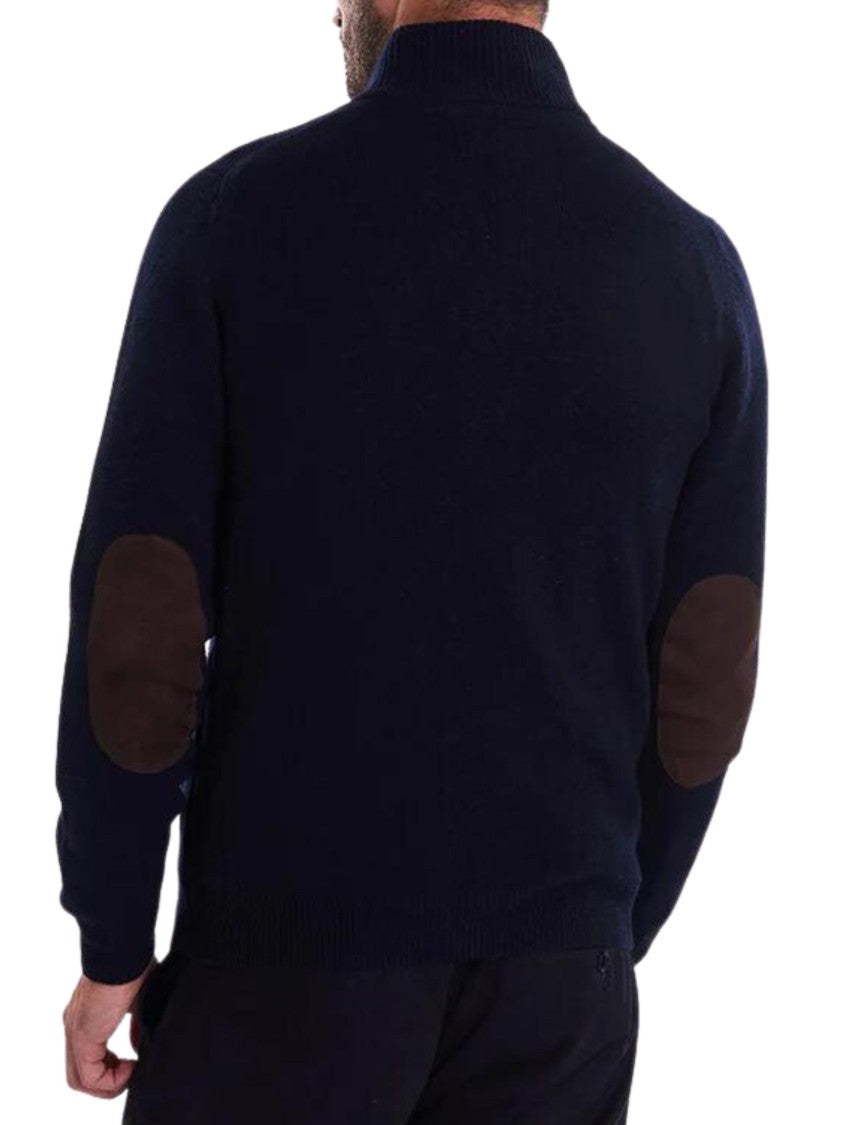Barbour Blue Patch Zip Thru Sweater