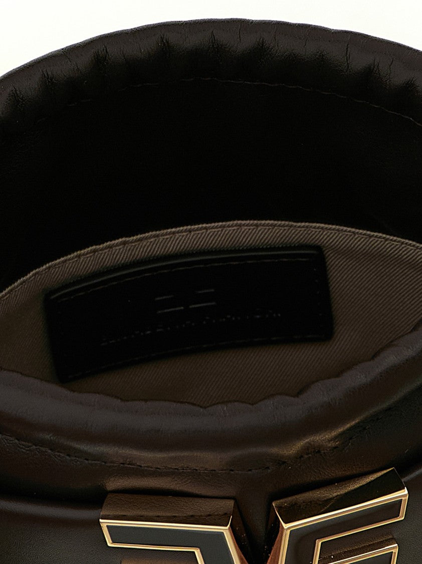 Elisabetta Franchi Logo Bucket Bag