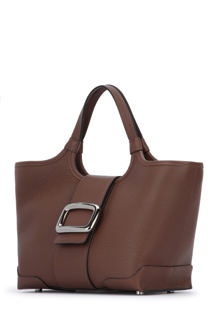 Roger Vivier Structured Leather Shoulder Bag