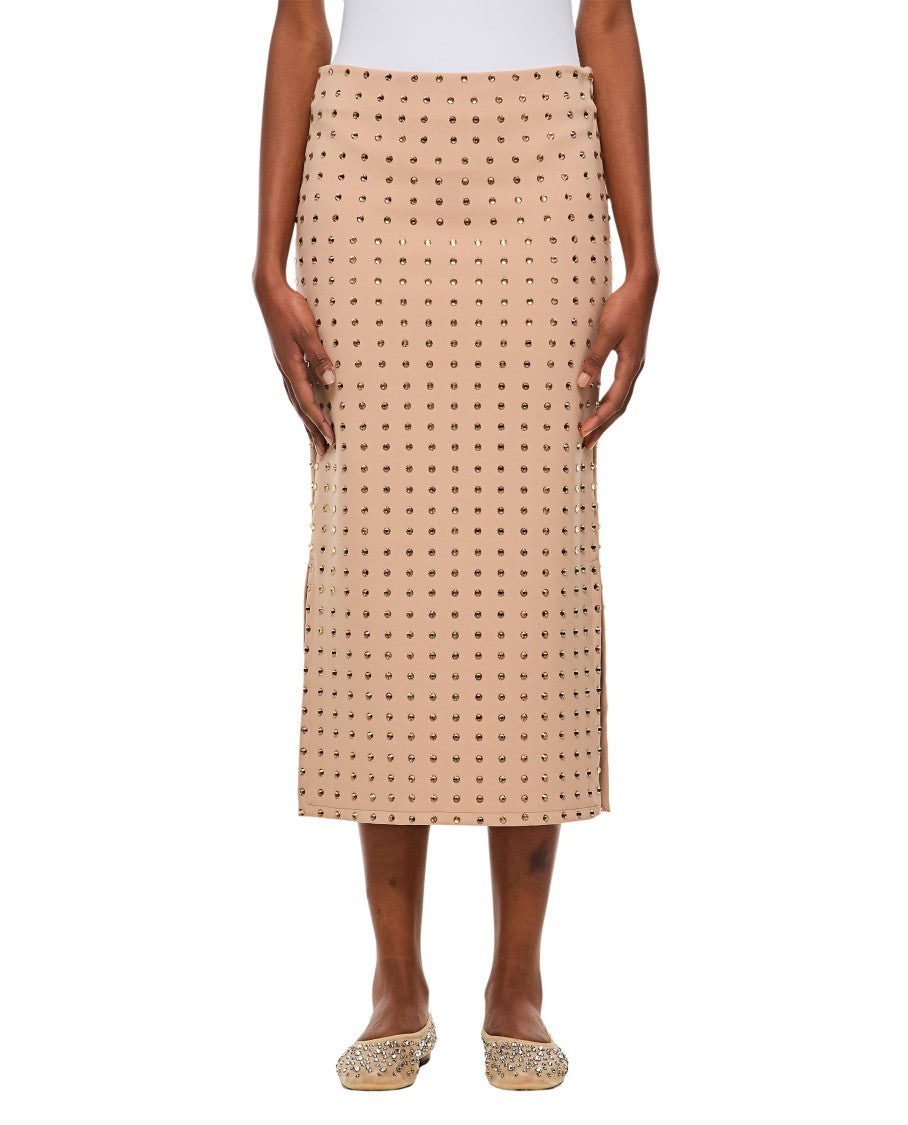 Sportmax Nome Crystal Lycra Midi Skirt