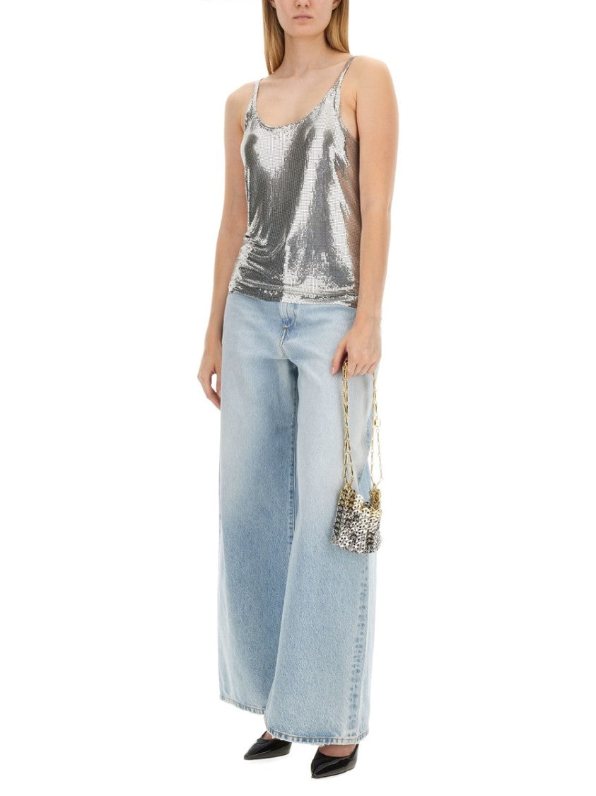 Rabanne Sculptural Aluminium Mesh Top