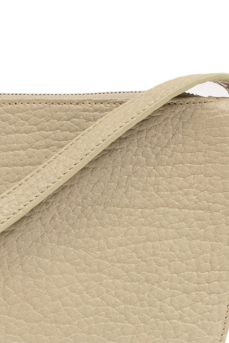 Burberry Textured Calf Leather Shoulder Bag