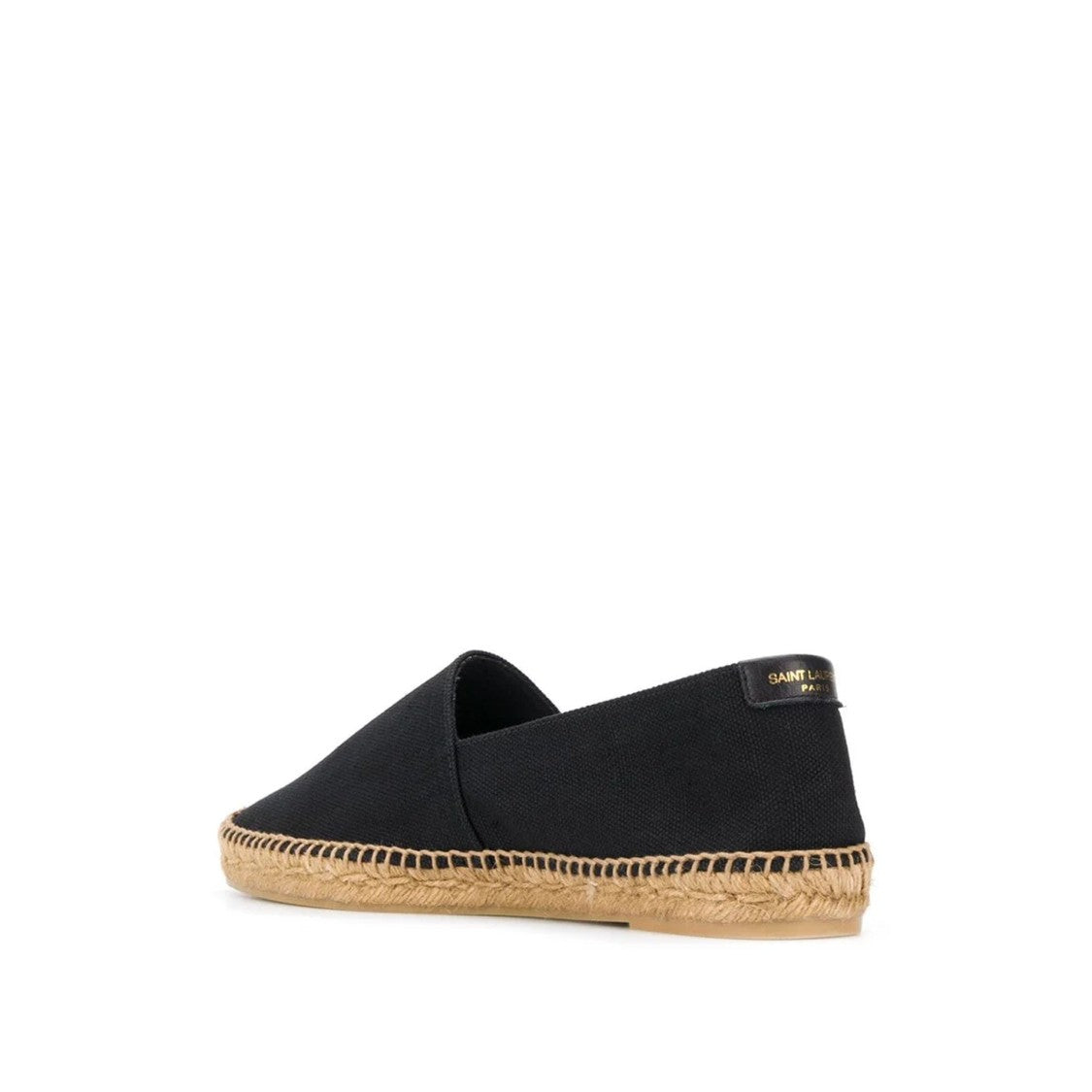 Saint Laurent Canvas Slip-On Espadrilles With Embroidered Logo Detail