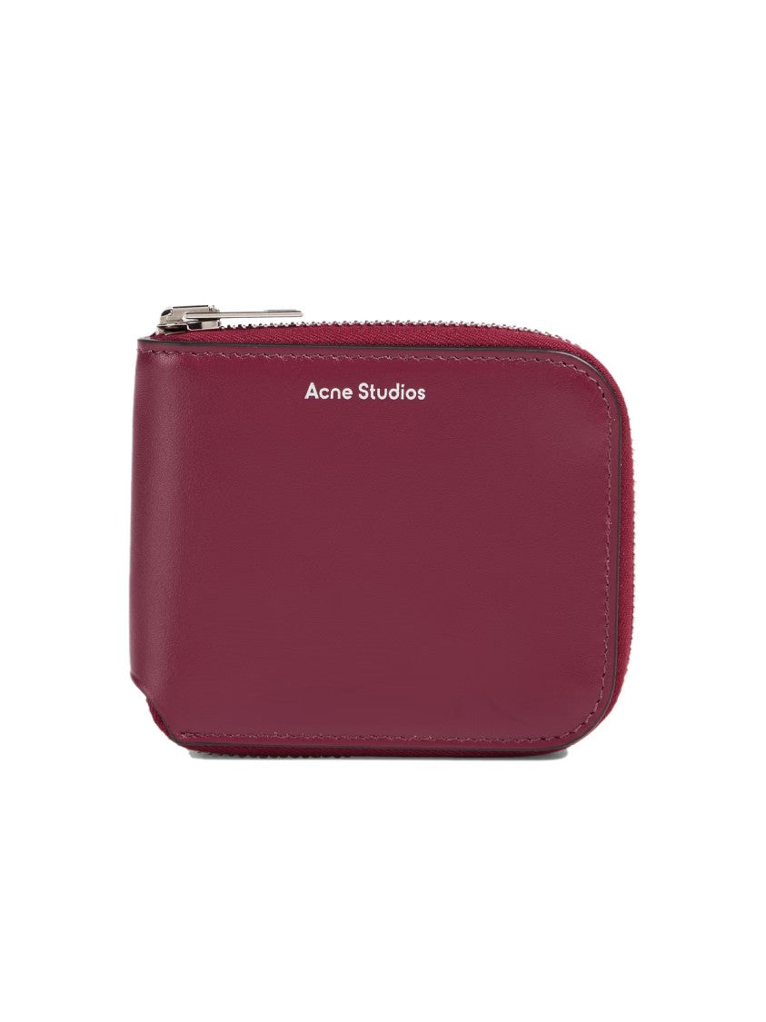 Acne Studios Logo Zip Around Wallet