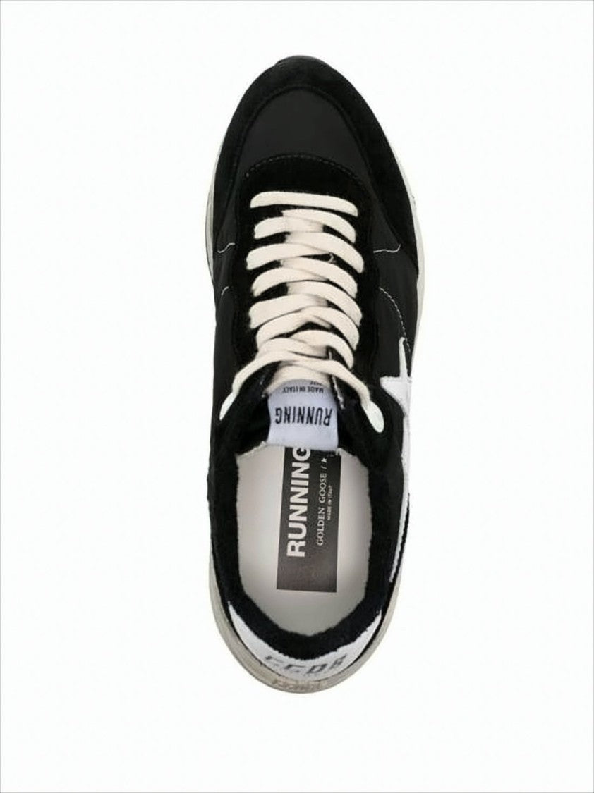 Golden Goose Black Suede Sneakers With Signature Star Accent
