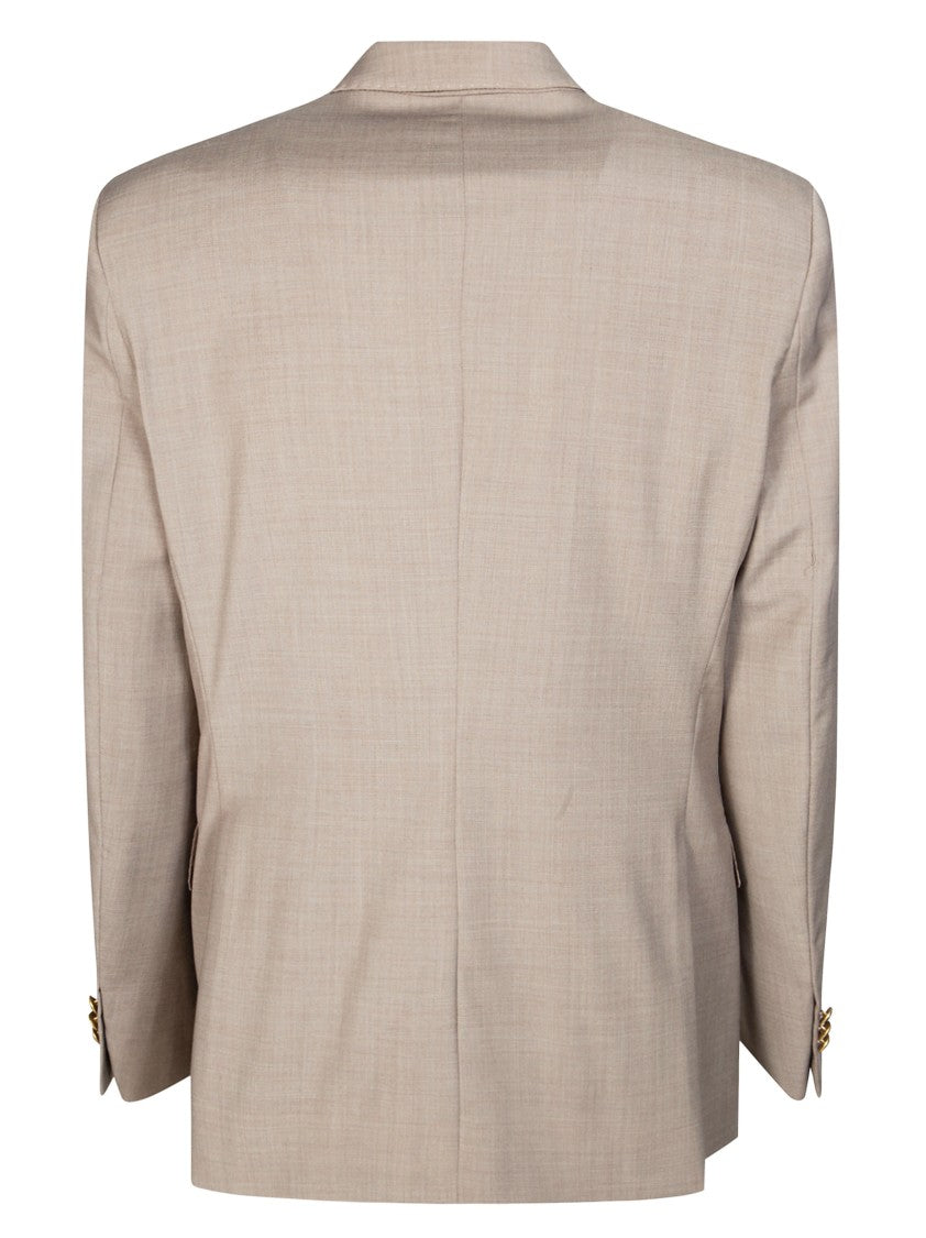 Marsem Light Beige Six Button Suit