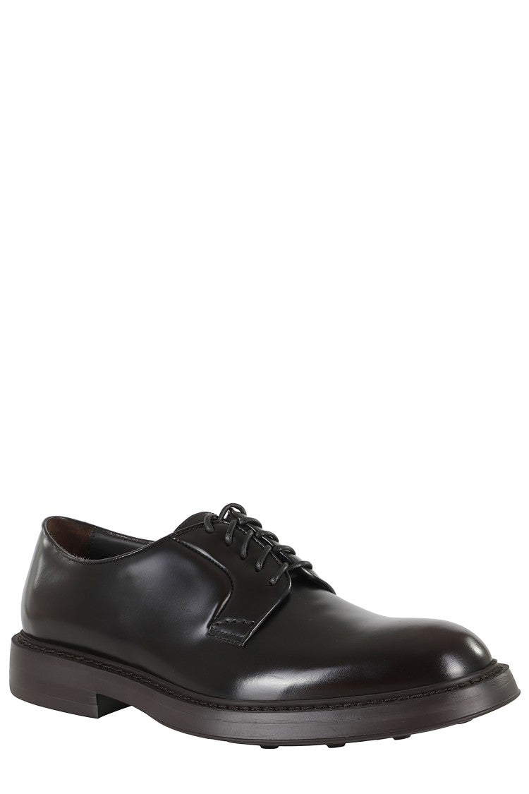 Doucal's Horse Lace-Up Derby Shoes