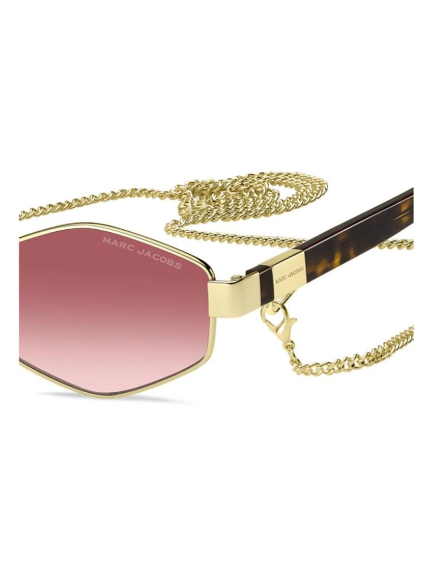 Marc Jacobs Gold Marc 496/S Angular Pink Sunglasses