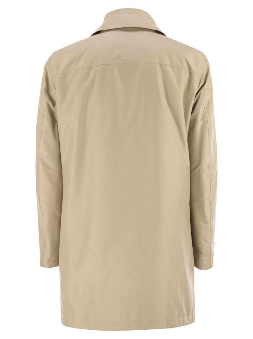 Fay Morning Coat In Technical Poplin