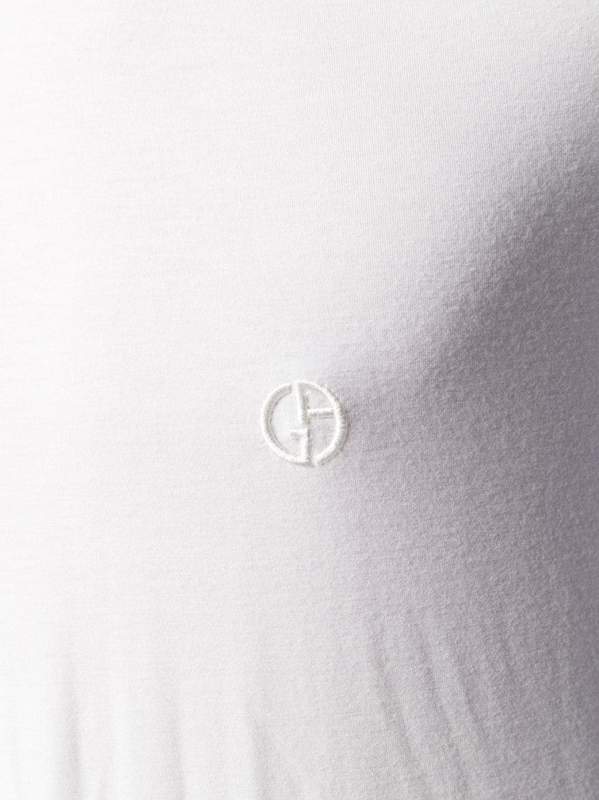 Giorgio Armani Short-Sleeve Embroidered Logo T-Shirt