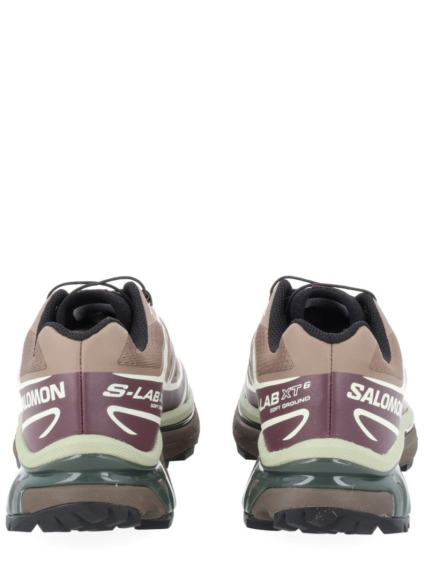 Salomon Muted Brown Xt-6 Mesh Sneakers