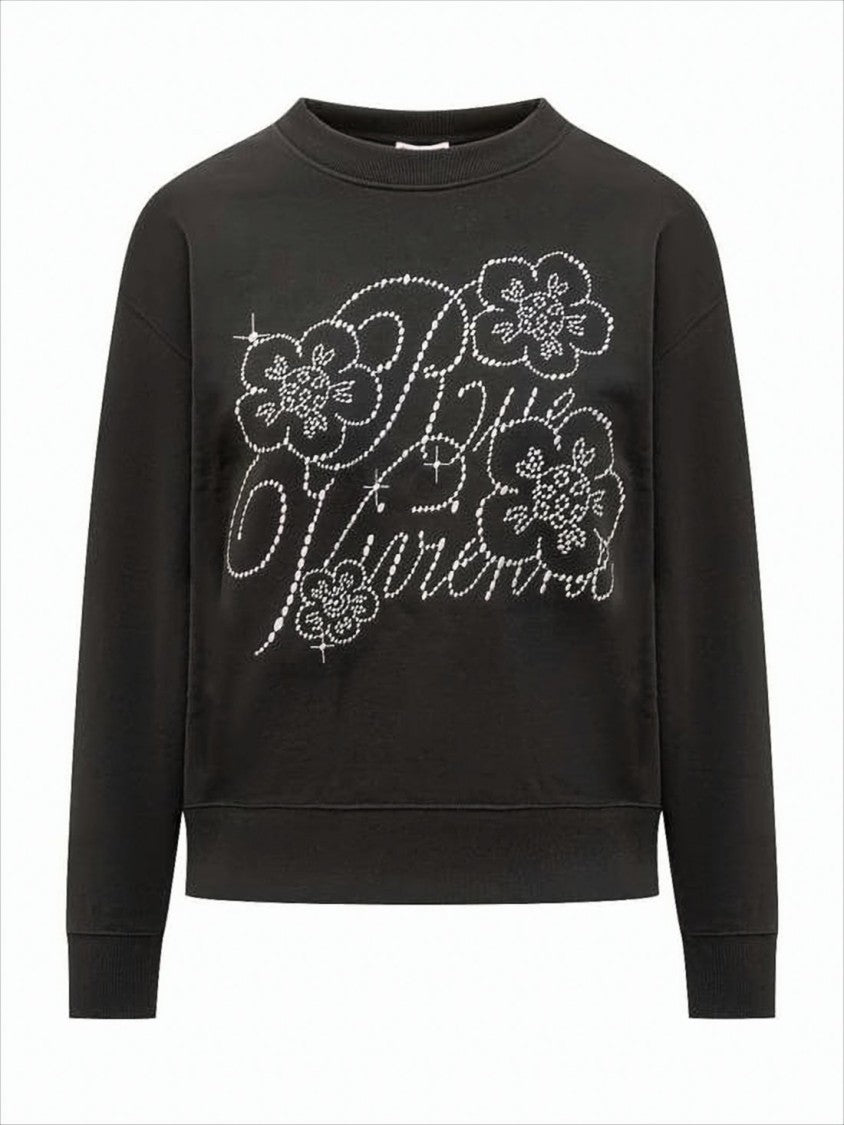 Kenzo Relaxed-Fit Long Sleeve Top With Sparkling Floral Design