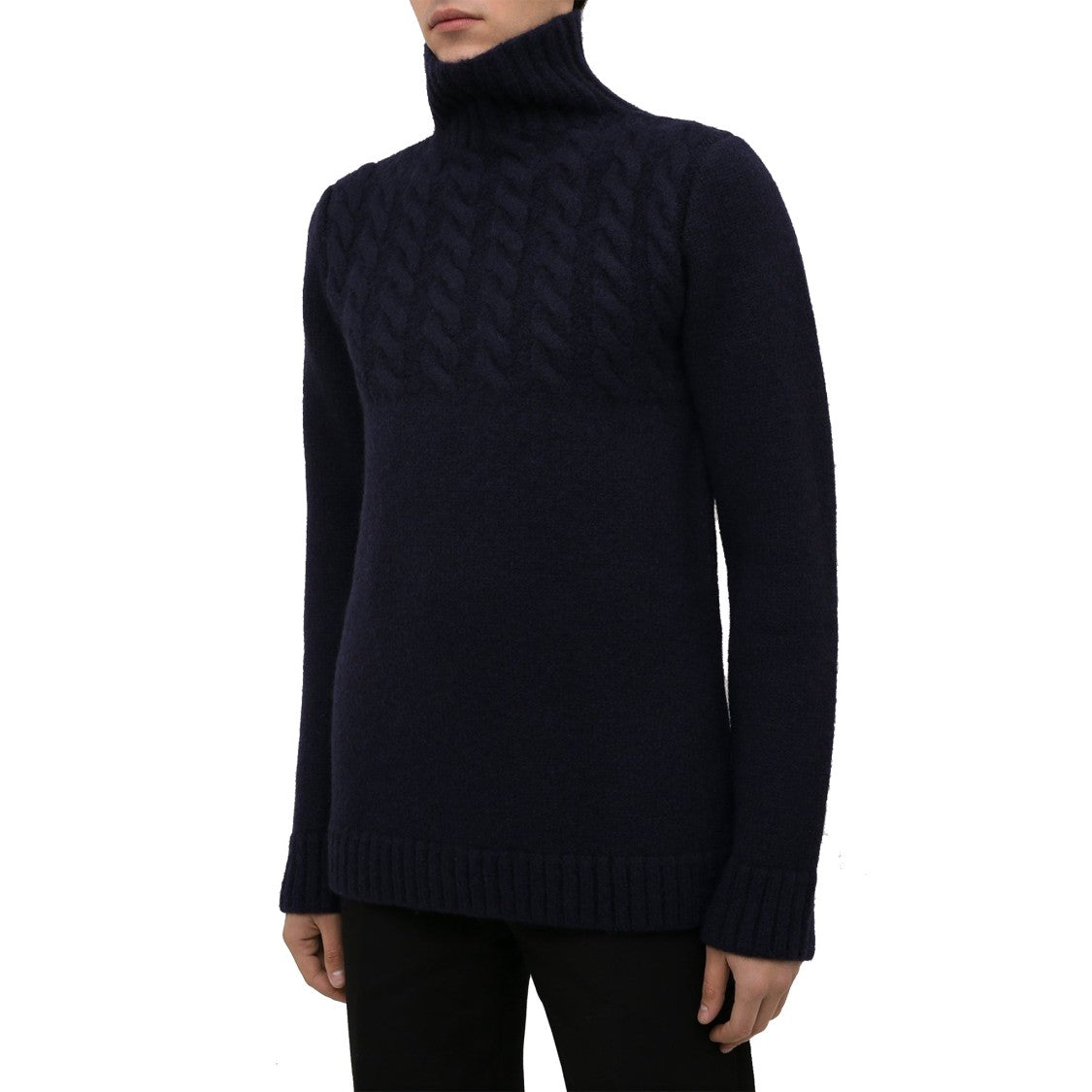 Maison Margiela Blue Wool Sweater