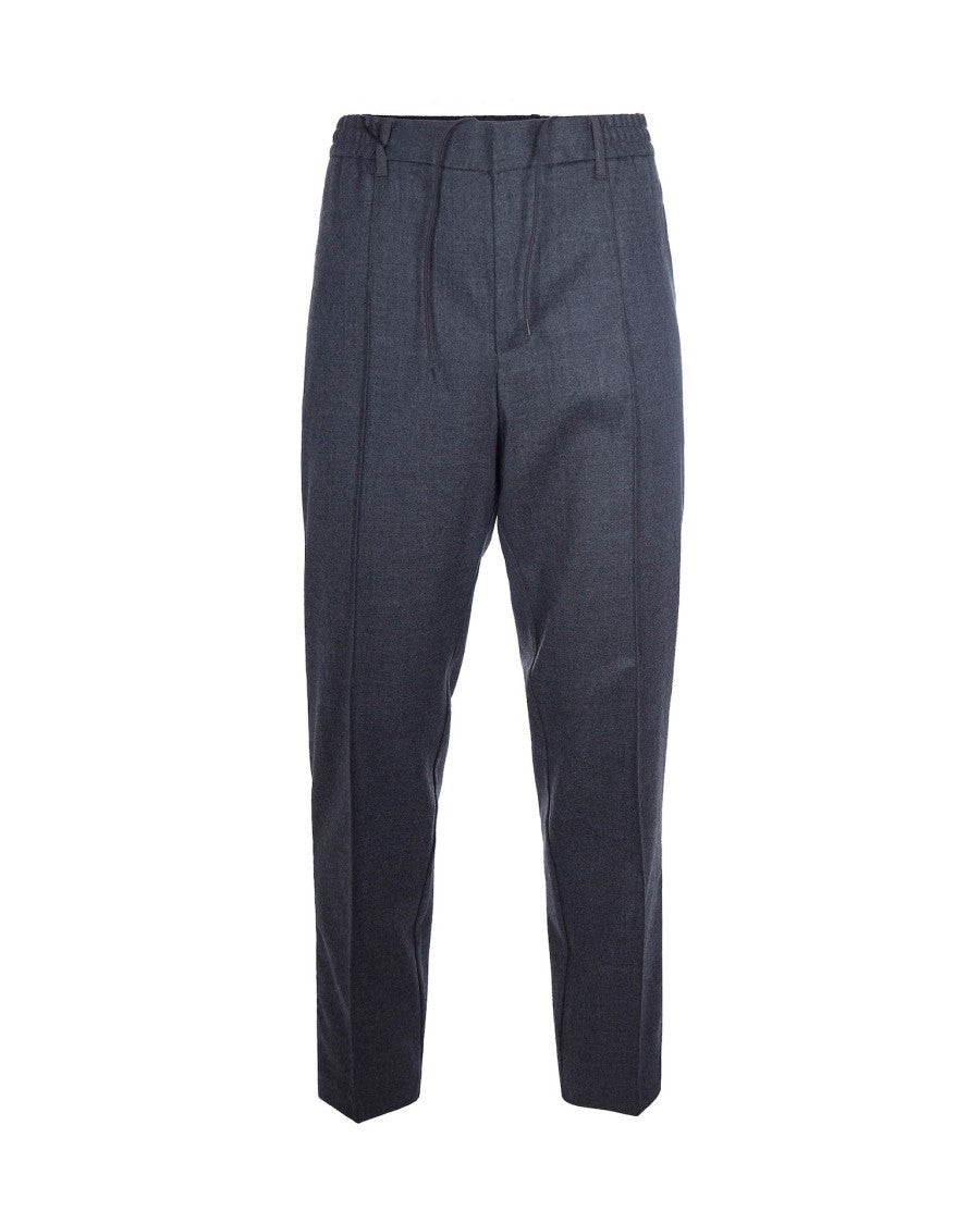Emporio Armani Grey Virgin Wool Trousers