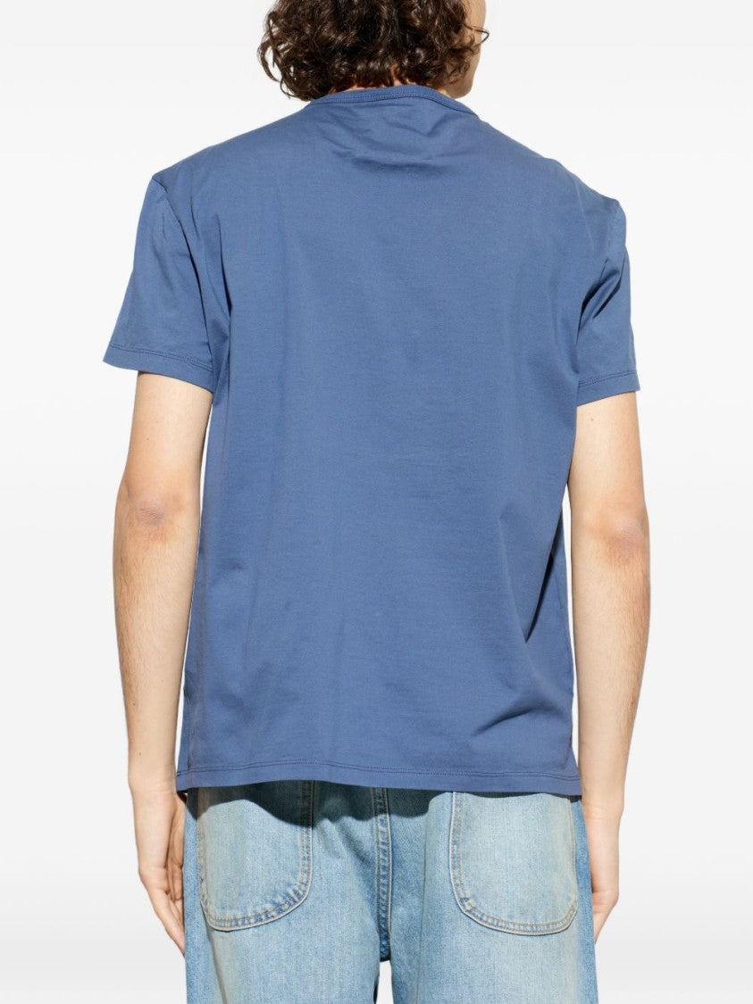 Maison Margiela Round Neck T-Shirt With Subtle Logo Detailing